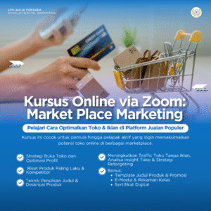 Kursus Online via Zoom: Market Place Marketing